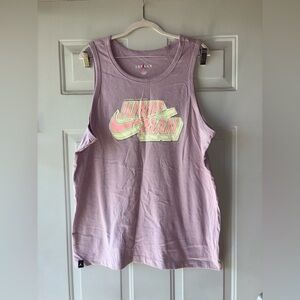 Air Jordan Jump Man lavender graphic tank top size L
